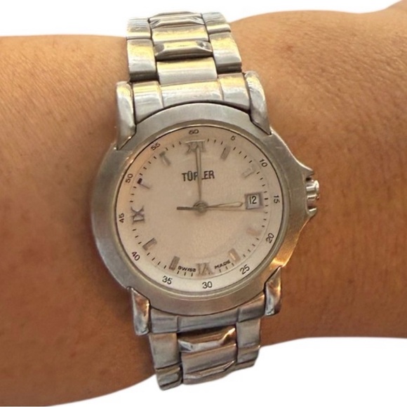 VINTAGE TURLER SWISS MADE WOMEN’S WATCH 30mm SAPPHIRE 100 M STAINLESS STEEL main image 9